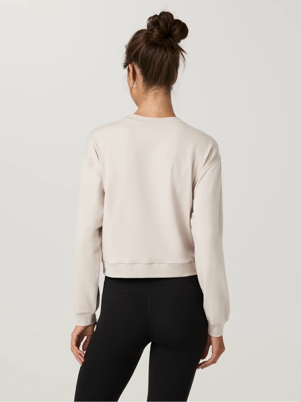 Vuori Women's Crewneck Sweater in Soft Beige - Picture 3 of 7
